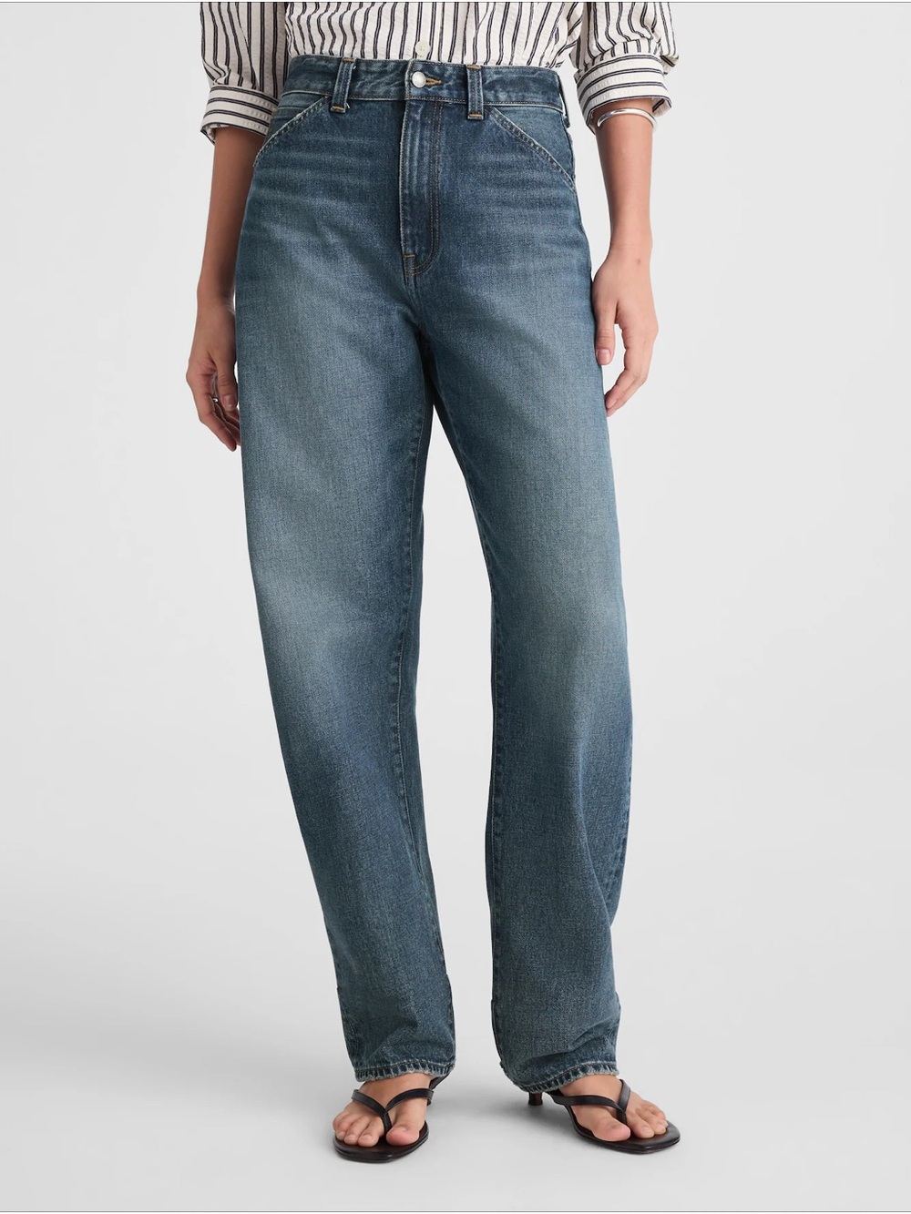 NWT Madewell The Balloon Jean - Greendale Wash (Faded Blue) - Size W 27